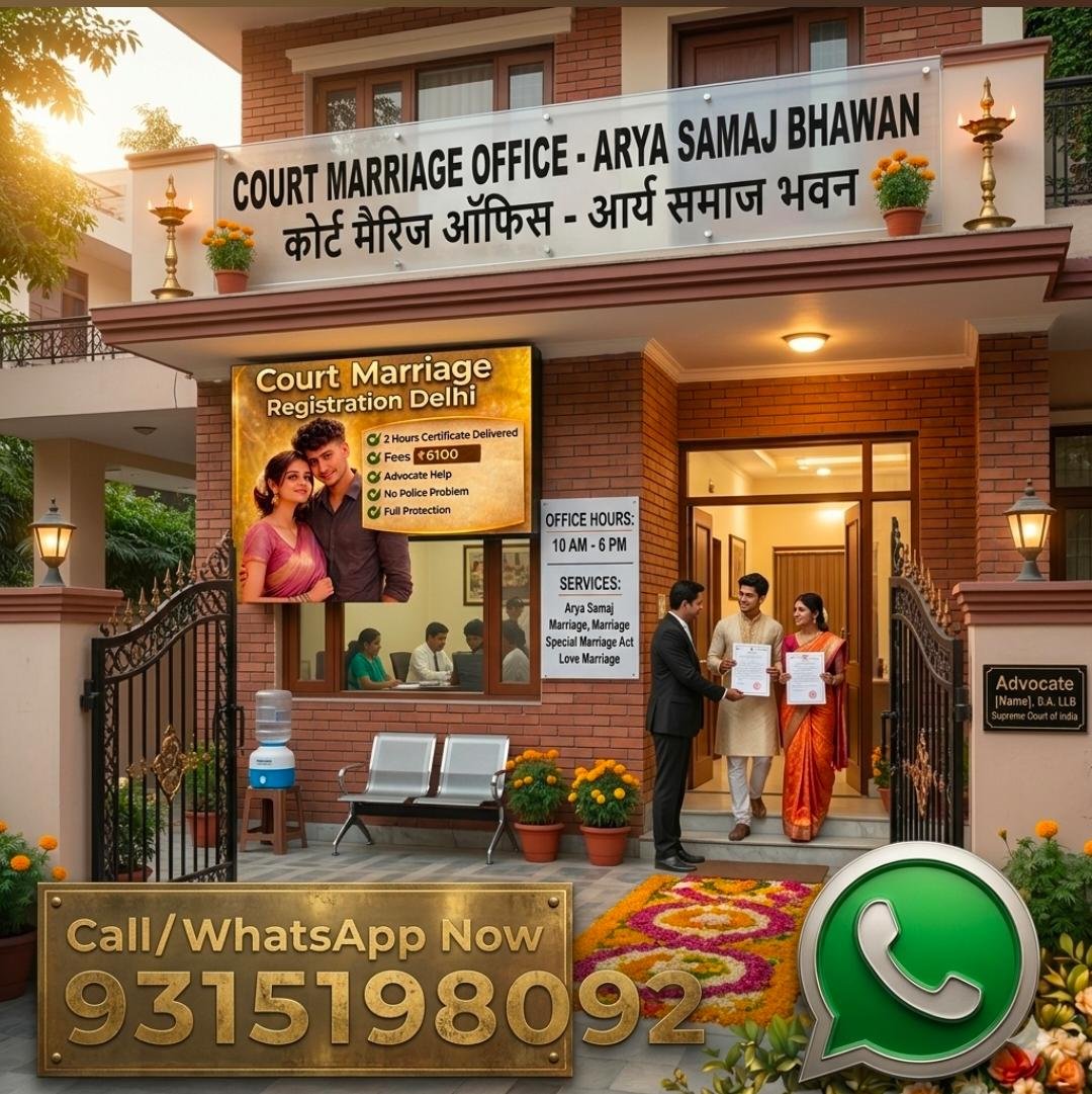 Our Court Marriage Office Arya Samaj Bhawan Delhi